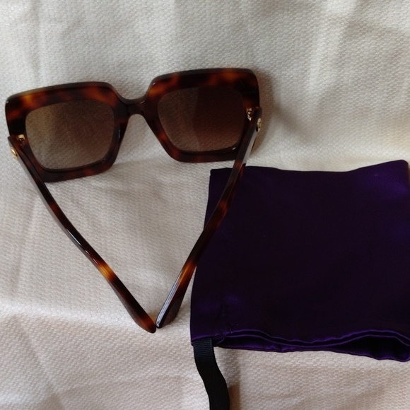 New GUCCI women’s  oversized square sunnies sunglasses - Picture 7 of 14